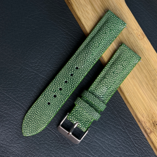 Dây Đồng Hồ Da Cá Đuối ORIENT Màu Xanh Lá CST33 - Chất Liệu Da Cá Đuối Cao Cấp Tương Thích Tất Cả Các Phiên Bản Đồng Hồ ORIENT