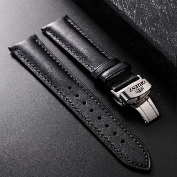 Dây Đồng Hồ Da Bò Italy ORIENT Màu Đen CST10 - Chất Liệu Da Bò Nhập Italy Cao Cấp Tương Thích Tất Cả Các Phiên Bản Đồng Hồ ORIENT