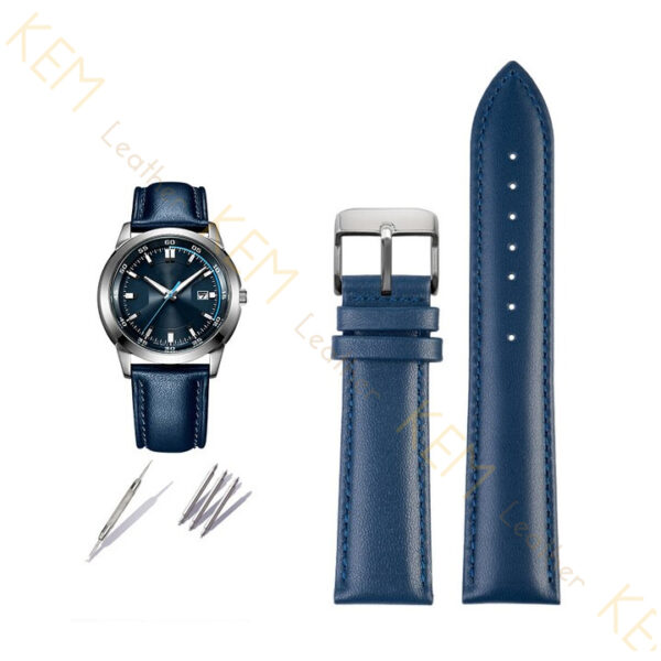 Dây Đồng Hồ Da Bò Italy ORIENT Màu Xanh Navy CST27 - Chất Liệu Da Bò Nhập Italy Cao Cấp Tương Thích Tất Cả Các Phiên Bản Đồng Hồ ORIENT
